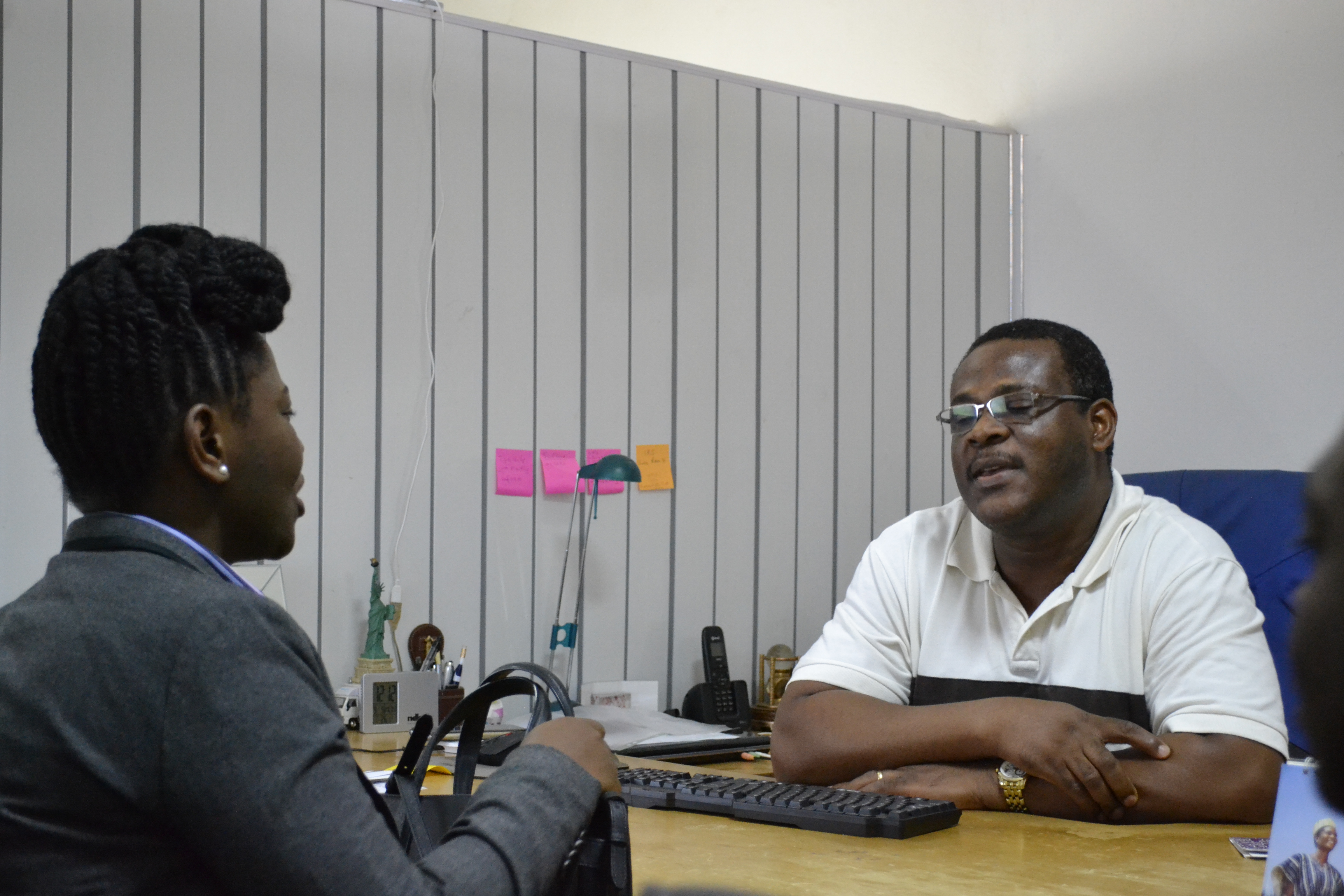 DMD in an interaction with one of the clients
